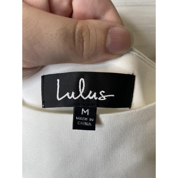 Lulu's White Mini Dress - Picture 5 of 8